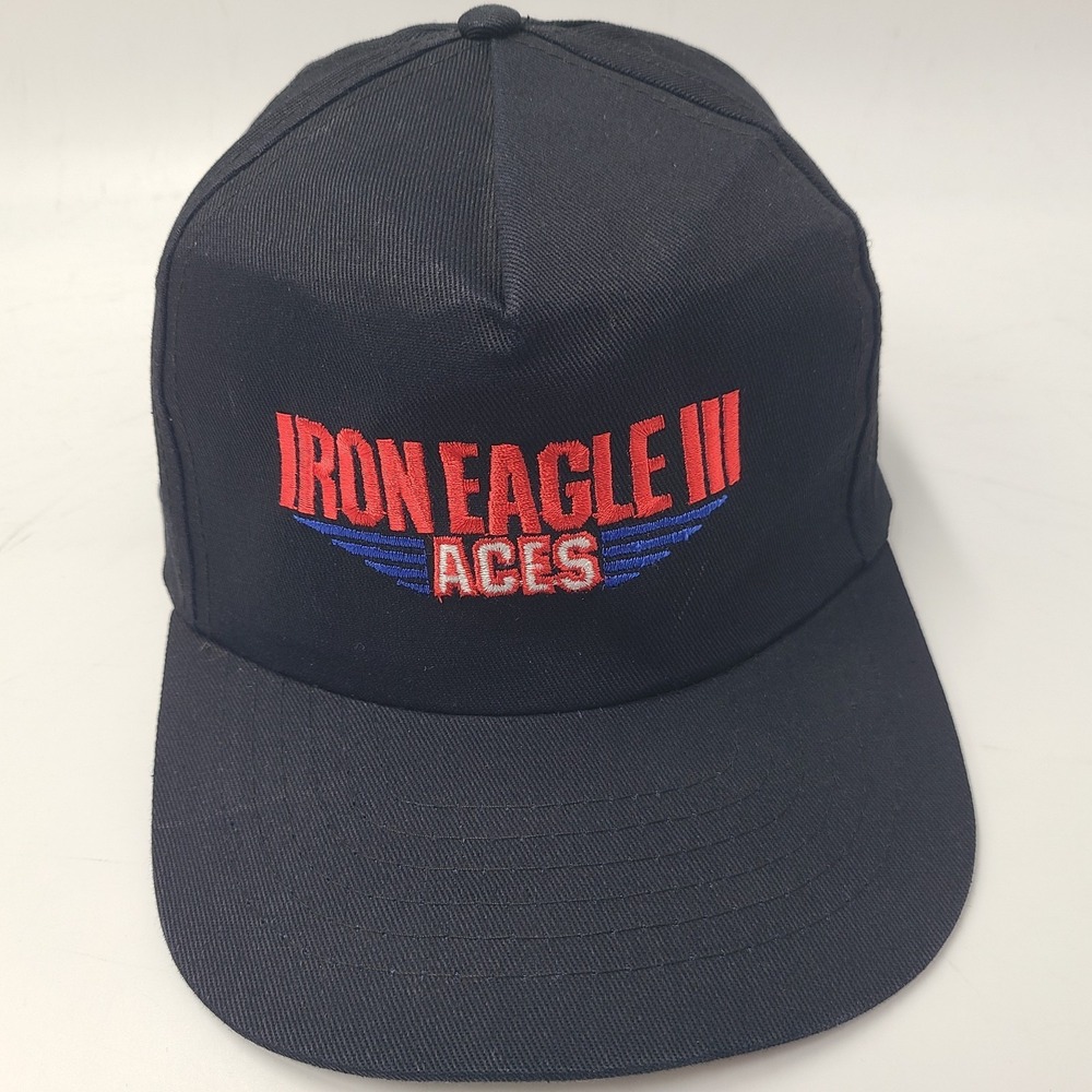 Vintage Ace Iron Eagle III Movie Promo Hat Snapback‎ 1992 Action Thriller Black